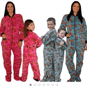 Lazy One Light Blue Moose Footsie